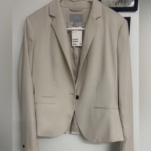 Women H&M blazer Size 14 beige